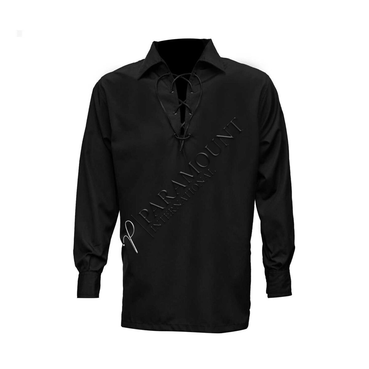 Black Jacobite Kilt Shirt Wholesale