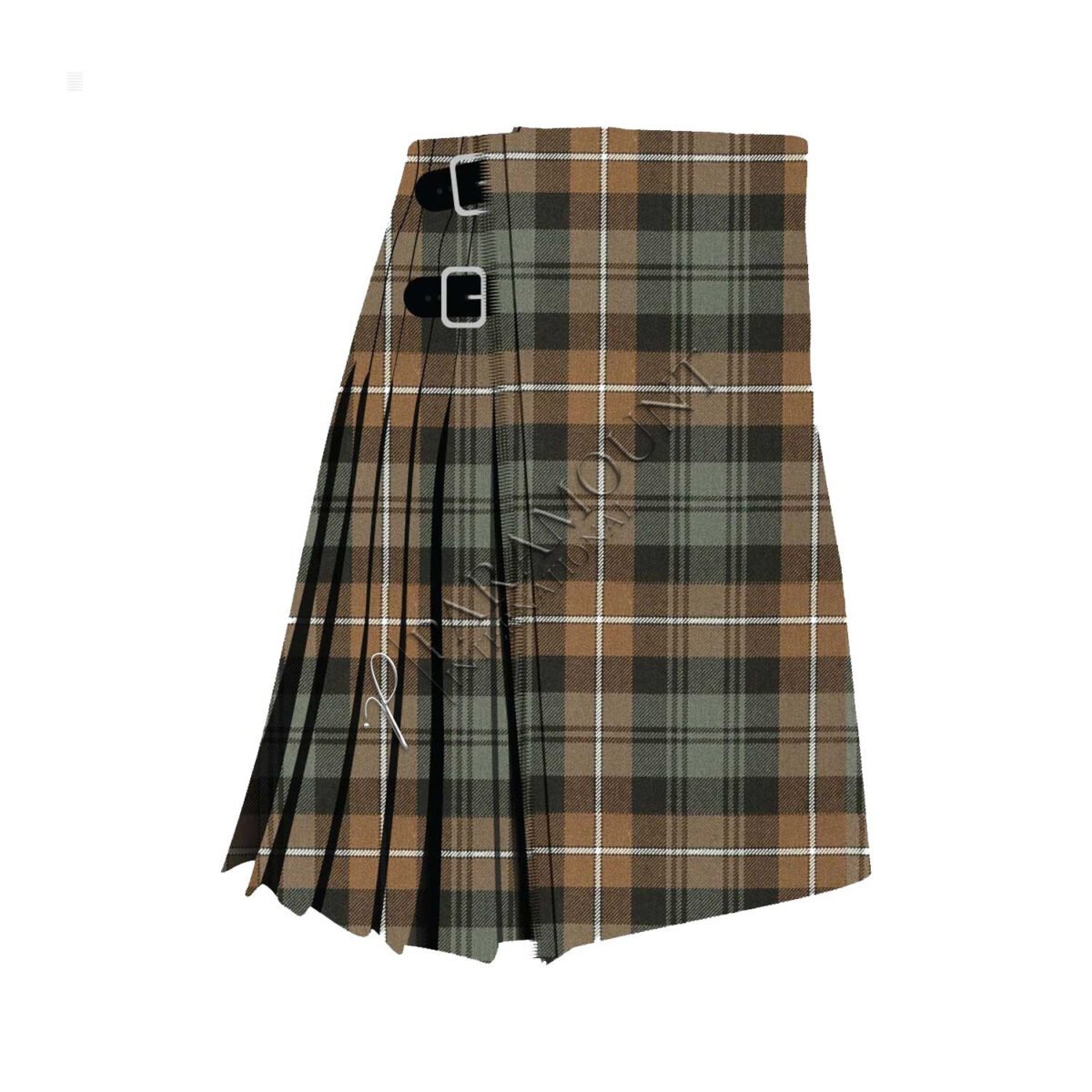 Black Watch Weathered Tartan Fabric